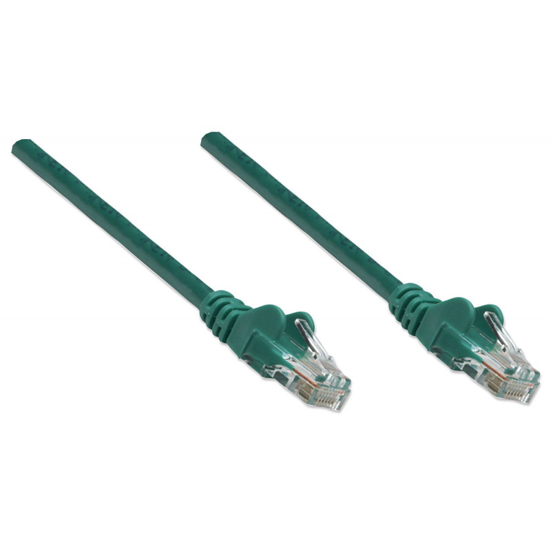 Intellinet Cat6 UTP tinklo kabelis, RJ45, lietas, 7,5 m, žalias 342520