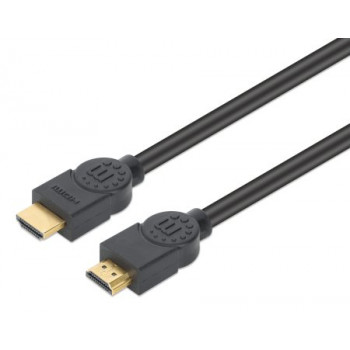 MANHATTAN CL3 4K@60Hz High Speed HDMI kabelis su Ethernet, skirtas montavimui sienoje, 5 m, juodas (356978)