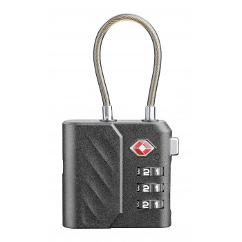 Cellularline TRACY LOCK išmanusis spyninis užraktas su Bluetooth sekikliu per Apple Find My, juodas 61302