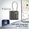 Cellularline TRACY LOCK išmanusis spyninis užraktas su Bluetooth sekikliu per Apple Find My, juodas 61302