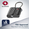 Cellularline TRACY LOCK išmanusis spyninis užraktas su Bluetooth sekikliu per Apple Find My, juodas 61302