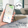 Cellularline TRACY TAG Bluetooth sekiklis, skirtas Apple Find My, baltas 60997