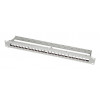 LogiLink 19 colių Keystone Patch Panel, 24 prievadų, ekranuotas, šviesiai pilkas (RAL7035), 1U, iki 24 Keystone modulių, 1 vnt. (NK4073)