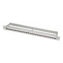 LogiLink 19 colių Keystone Patch Panel, 24 prievadų, ekranuotas, šviesiai pilkas (RAL7035), 1U, iki 24 Keystone modulių, 1 vnt. (NK4073)