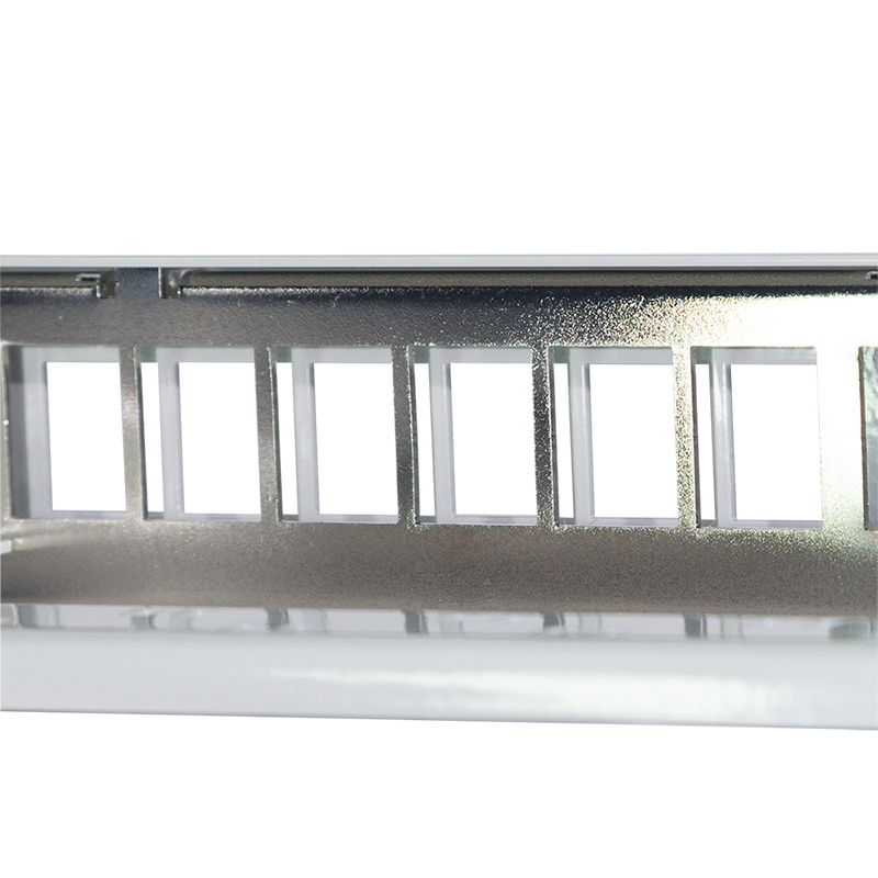 LogiLink 19 colių Keystone Patch Panel, 24 prievadų, ekranuotas, šviesiai pilkas (RAL7035), 1U, iki 24 Keystone modulių, 1 vnt. (NK4073)