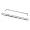 LogiLink 19 colių Keystone Patch Panel, 24 prievadų, ekranuotas, šviesiai pilkas (RAL7035), 1U, iki 24 Keystone modulių, 1 vnt. (NK4073)