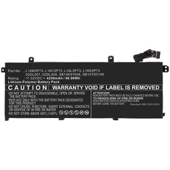 CoreParts MBXLE-BA0257 ličio jonų baterija nešiojamam kompiuteriui Lenovo ThinkPad T440/T450/T460/X240/X250/X260 (11,1V, 2200mAh, 24Wh, 3 celių, juoda)