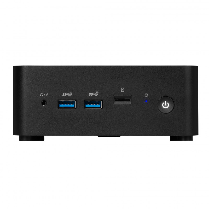 MSI Cubi NUC 1M-021DE Mini kompiuteris Barebone - Intel Core 5 120U, 8GB RAM, 512GB SSD, Windows 11 Pro, juodas 00B0B111-021