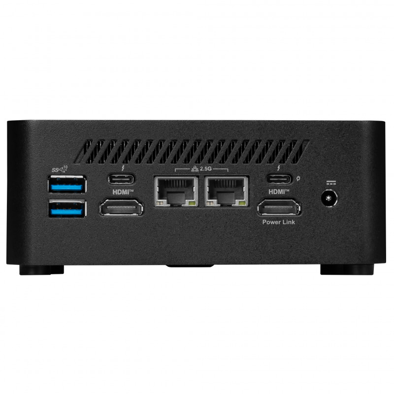 MSI Cubi NUC 1M-021DE Mini kompiuteris Barebone - Intel Core 5 120U, 8GB RAM, 512GB SSD, Windows 11 Pro, juodas 00B0B111-021