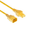ACT Powercord C14 - C15 geltonas maitinimo kabelis 1,2 m (AK5307)