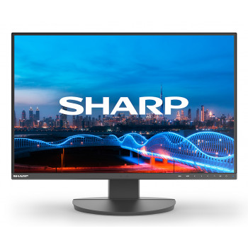 NEC Sharp MultiSync EA241W 24 colių WUXGA IPS LED monitorius su garsiakalbiais (juodas)