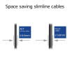 ACT 1,5 m LSZH S/FTP CAT7 Slimline tinklo kabelis, Snagless, juodas (DF7951)
