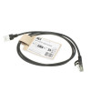 ACT 1,5 m LSZH S/FTP CAT7 Slimline tinklo kabelis, Snagless, juodas (DF7951)