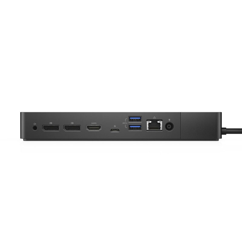 Dell Dock WD19DC dokinimo stotis - dvigubas USB-C, 210W energijos tiekimas, 5K ekrano palaikymas, juoda