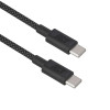 ACT USB 2.0 240W įkrovimo/duomenų kabelis USB-C į USB-C, juodas, 1m (AC3086)
