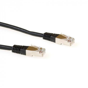 ACT juodas 0,5 m F/UTP CAT5e tinklo kabelis su RJ45 jungtimis (IB7900)