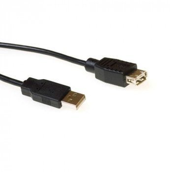 ACT USB 2.0 prailginimo kabelis USB-A male į USB-A female 3 m juodas SB2230