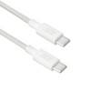 ACT USB 2.0 240W įkrovimo/duomenų kabelis USB-C į USB-C, baltas, 1 m (AC3084)