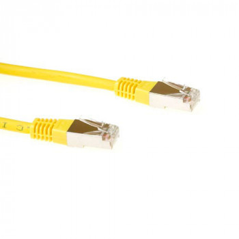 ACT FB9802 Cat6 S/FTP PIMF tinklo kabelis, geltonas, 2m, 10 Gbps, RJ45