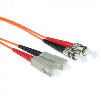 ACT 2m LSZH Multimode 50/125 OM2 dvigubas optinis pataisos kabelis SC į ST RL2502