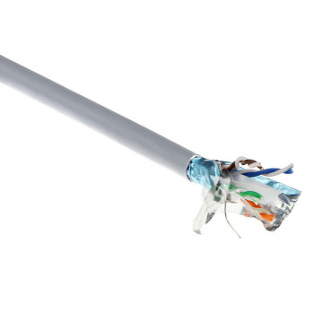 ACT CAT6A F/UTP kabelis, vientisas vytos poros, PVC, AWG 23, CPR: B2ca, 305 m XS6120