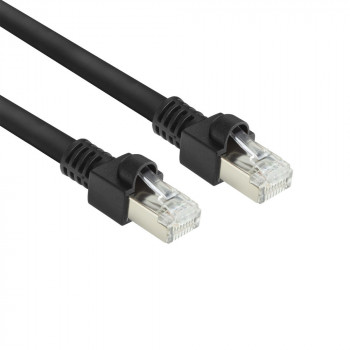 ACT FB8505 5m S/FTP Cat.7 PUR lankstus tinklo kabelis, Snagless RJ45, juodas