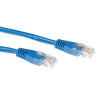 ACT mėlynas 5 m LSZH U/UTP CAT6A tinklo kabelis su RJ45 jungtimis IB1305
