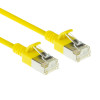 ACT Geltonas 7m LSZH S/FTP CAT6A plonas komutacinis kabelis be užkabinimo RJ45 (DB7807)