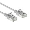 ACT pilkas 2m LSZH S/FTP CAT6A slimline tinklo kabelis su snagless RJ45 (DB7002)