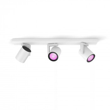 Signify Philips Hue White & Color Ambiance Argenta 3-Spot lubų šviestuvas, baltas