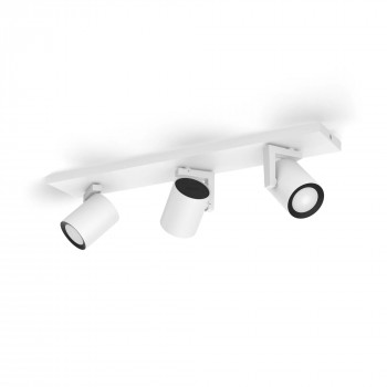 Signify Philips Hue White & Color Ambiance Argenta 3-Spot lubų šviestuvas, baltas