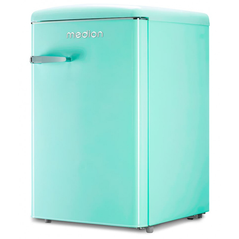 Medion MD37790 Retro šaldytuvas turkio spalvos, 90 l bendroji talpa, E energijos klasė