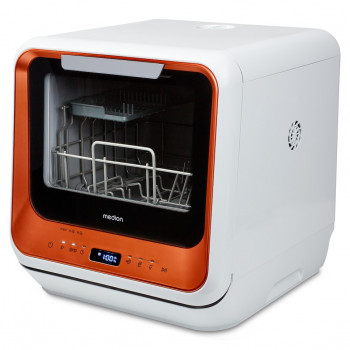 MEDION DWT20 (MD37763) laisvai pastatoma kompaktiška indaplovė, 6 vietų, 42 cm pločio, energijos klasė D, balta