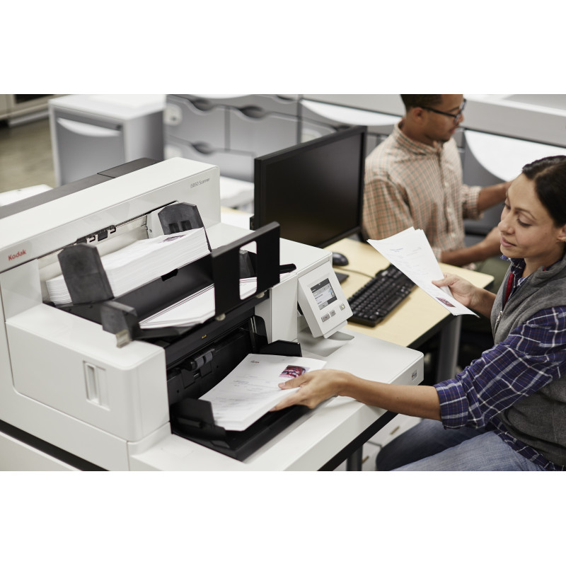 Kodak i5850 produkcinis dokumentų skaitytuvas - dvipusis, 600 dpi, 210 ppm, 750 lapų ADF, USB 2.0