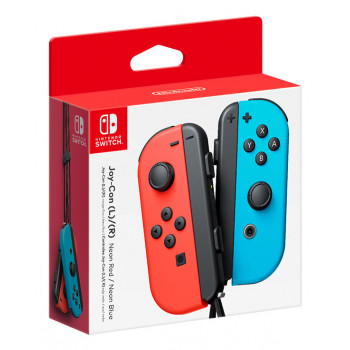 Nintendo Joy-Con rinkinys iš 2 dalių (neon raudona/neon mėlyna)