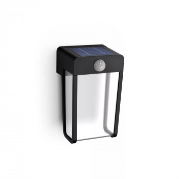 Philips Outdoor Solar Shroud lauko sieninė šviestuvas 2,3 W su dienos šviesos ir judesio jutikliu