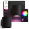 Philips Hue WACA Muscari sieninis prožektorius apvalus juodas
