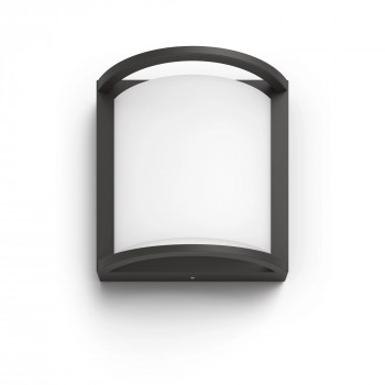 Philips Outdoor Ultra-Efficient Samondra sieninė šviestuvas 3.8W, 2700 Kelvinų, antracito spalvos