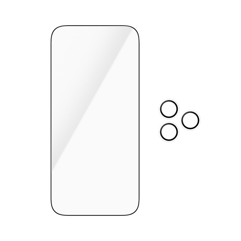 PanzerGlass 2-in-1 Essentials rinkinys: ekrano apsauga ir kameros lęšių apsauga iPhone 18 Pro Max