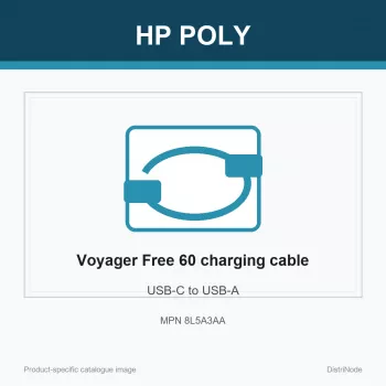 HP Poly Voyager Free 60 USB-C į USB-A įkrovimo laidas