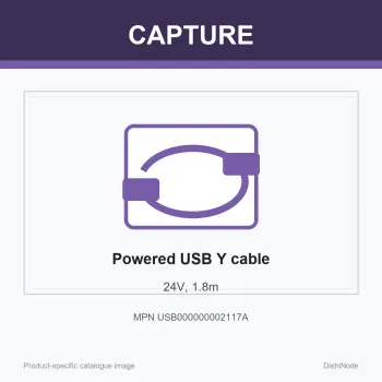 Capture Cable Powered USB Y 24V, 1,8 m