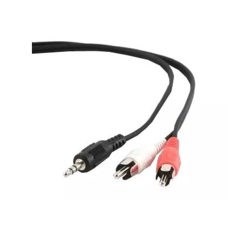 Gembird 2,5 m garso kabelis, 3,5 mm / 2xRCA, M/M, juodas, raudonas, baltas