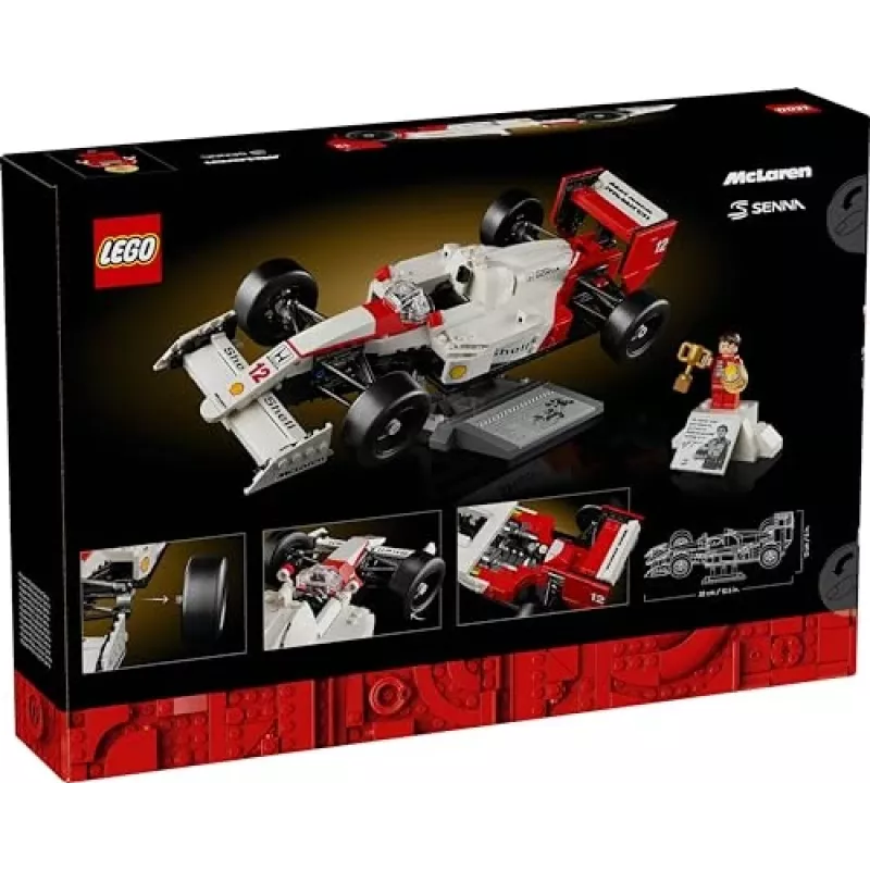 LEGO ICONS McLaren MP4/4 Ayrton Senna 10330 – konstruktorius modelis suaugusiems