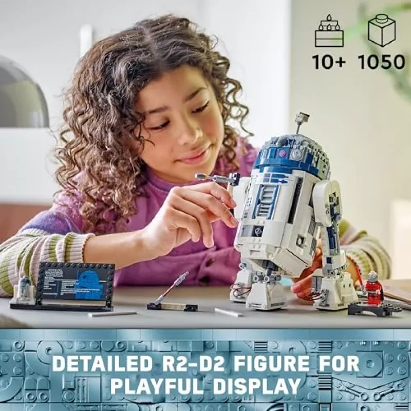 LEGO statomas droidas R2-D2 rinkinys 75379 – 1 050 detalių, 10+ metų, 160×110×240 mm, 0,24 kg