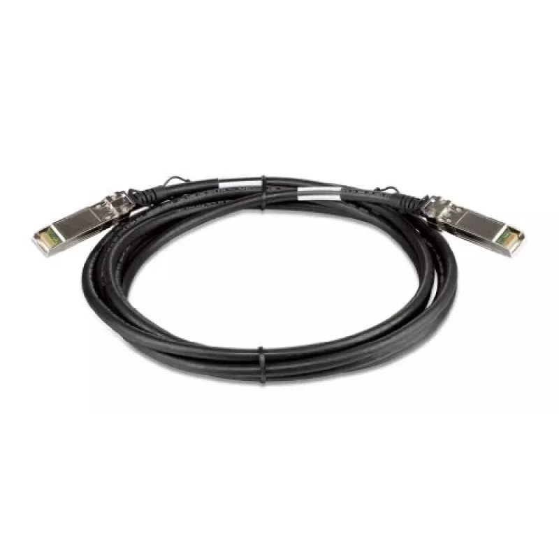 D-Link 3M SFP+ tiesioginio prijungimo rietuvės kabelis, 3 m, SFP+, SFP+, Vyriškas/Vyriškas