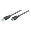 Wentronic Goobay USB 3.0 SuperSpeed ilginimo kabelis, juodas, 3 m - USB 3.0 kištukas (A tipas) > USB 3.0 lizdas (A tipas) (93999)