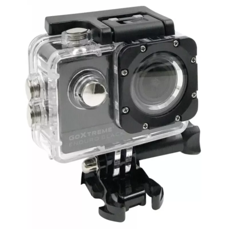 Easypix GoXtreme Enduro Black - veiksmo kamera - montuojama - 4K / 30 kadrų per sekundę - 8 MP - Wi-Fi - atspari vandeniui iki 30 m - Juoda