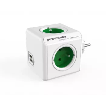 PowerCube Original USB Type E mėlynas – kompaktiškas kištukinis lizdas su USB