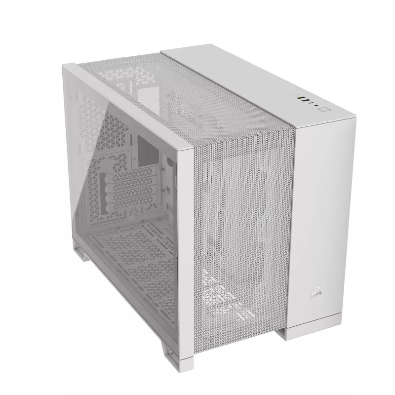 Corsair 2500D AIRFLOW Micro ATX dviejų kamerų korpusas – Baltas CC-9011264-WW