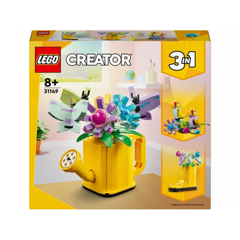 LEGO Creator Gėlės laistytuve 31149 – statomas gėlių modelis, 420 dalių